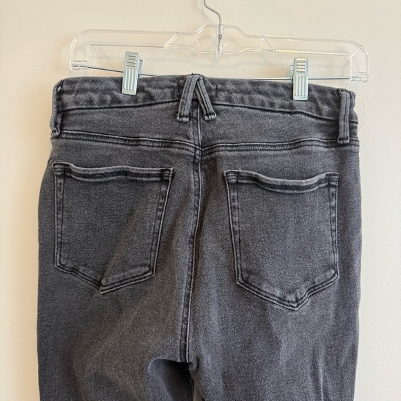 Good American "Good Straight" Jeans Womens 10/30 Black Mid Rise Straight Leg‎ - Picture 6 of 13